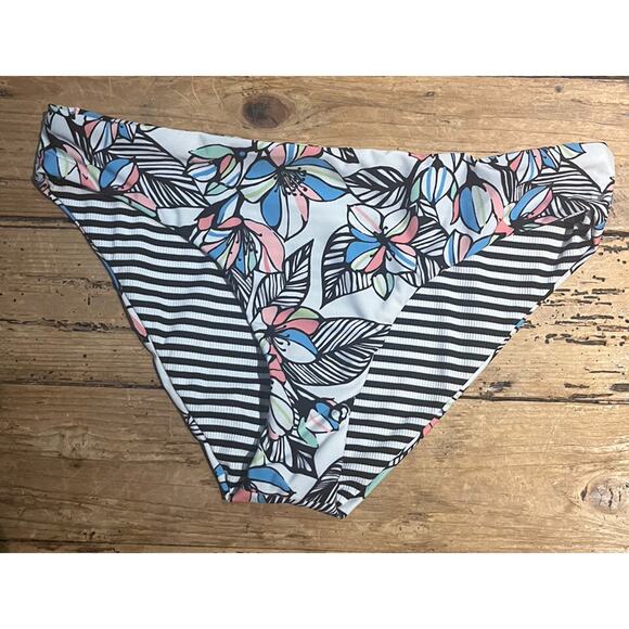 Splendid Womens Size M Multicolor Pattern Bikini Bottom NWOT Reversible - Picture 1 of 5